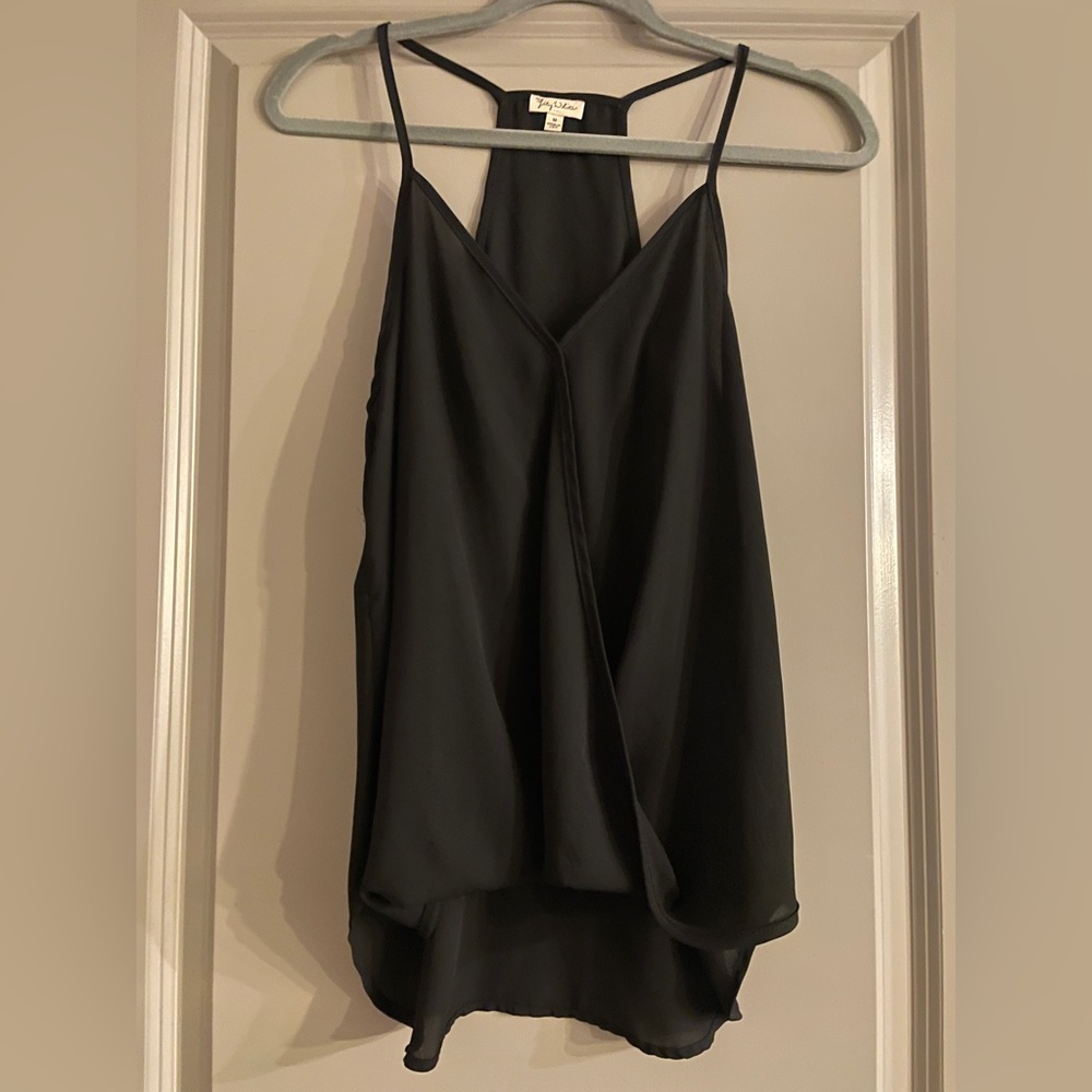 lily white black tank